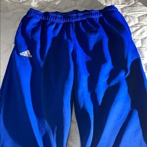 Blue Adidas sweatpants for men XL
